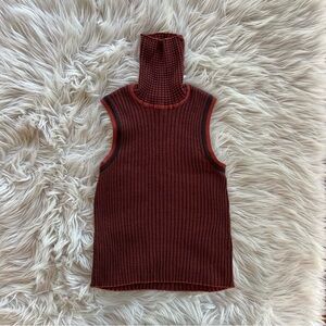 Rodika Zanian Paris Turtle Neck Tank Women's Size S/M